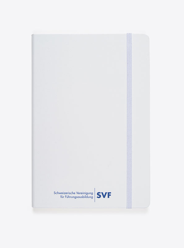 Notizbuch Budget Svf Mit Logo Bedrucken Kunstleder Einband