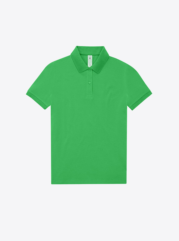 Polo Shirt Damen Easy B+c Mit Logo Bedrucken Apple Green
