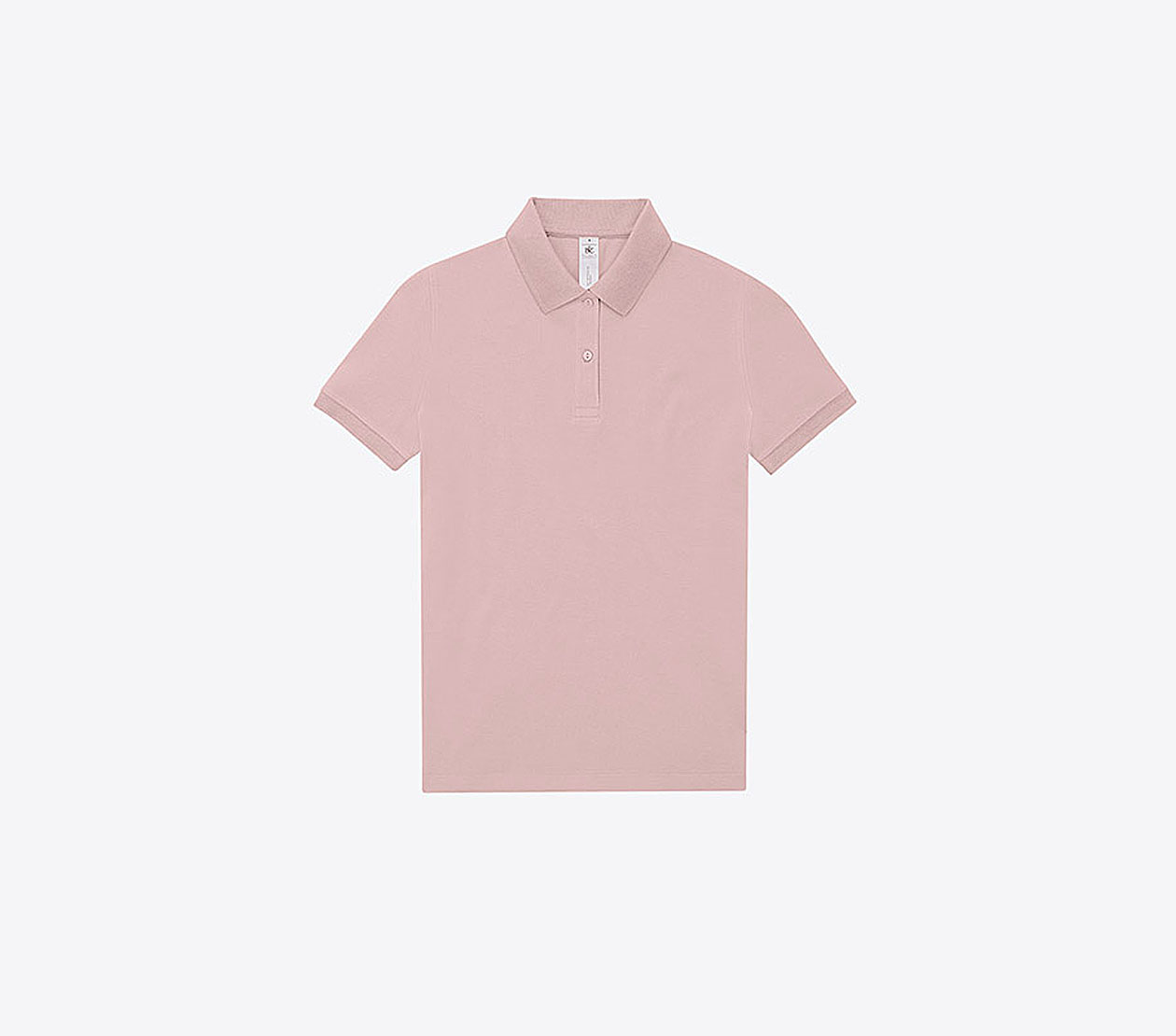 Polo Shirt Damen Easy B+c Mit Logo Bedrucken Blush Pink