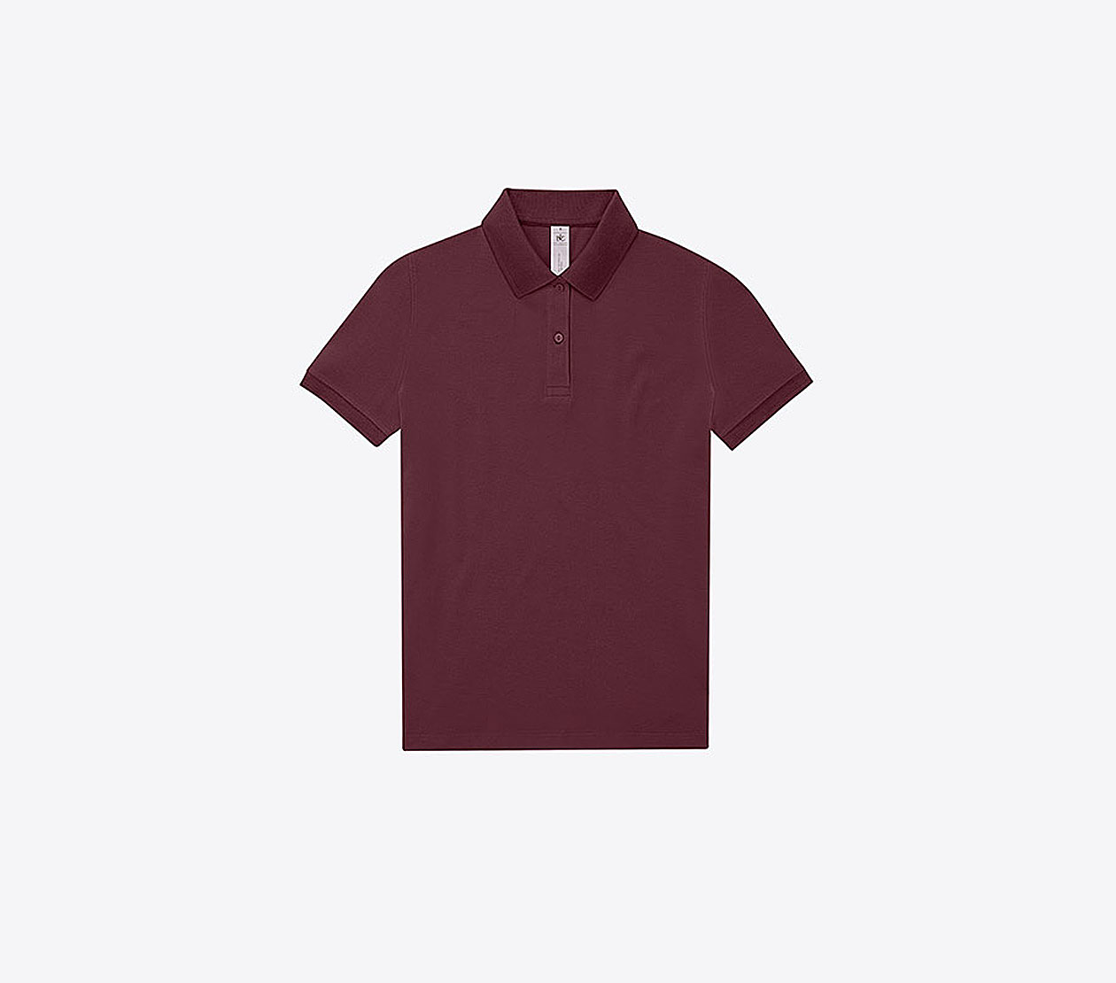 Polo Shirt Damen Easy B+c Mit Logo Bedrucken Burgundy