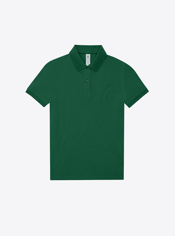 Polo Shirt Damen Easy B+c Mit Logo Bedrucken Ivy Green