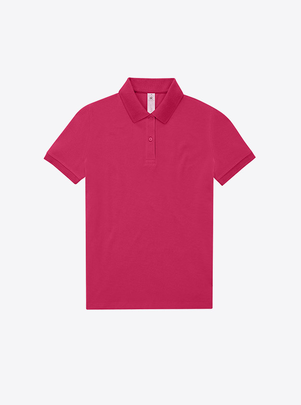 Polo Shirt Damen Easy B+c Mit Logo Bedrucken Meta Fuchsia
