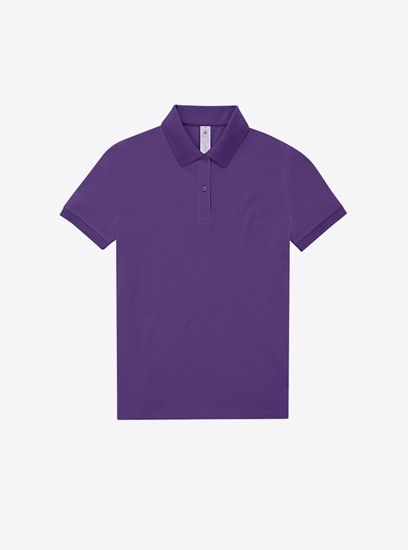 Polo Shirt Damen Easy B+c Mit Logo Bedrucken Meta Lilac
