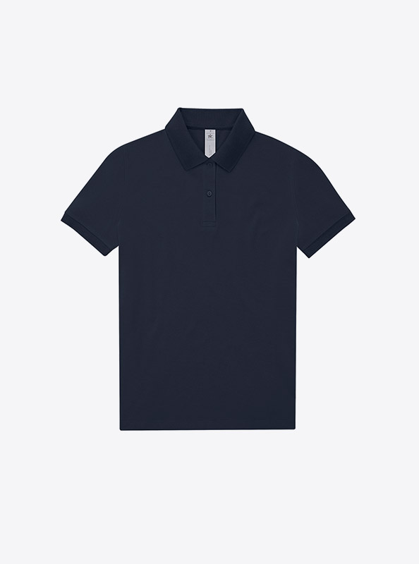 Polo Shirt Damen Easy B+c Mit Logo Bedrucken Navy