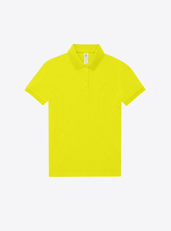 Polo Shirt Damen Easy B+c Mit Logo Bedrucken Pixel Lime