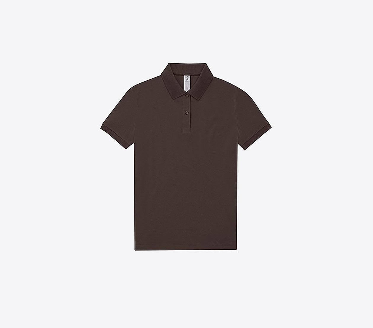 Polo Shirt Damen Easy B+c Mit Logo Bedrucken Roasted Coffee