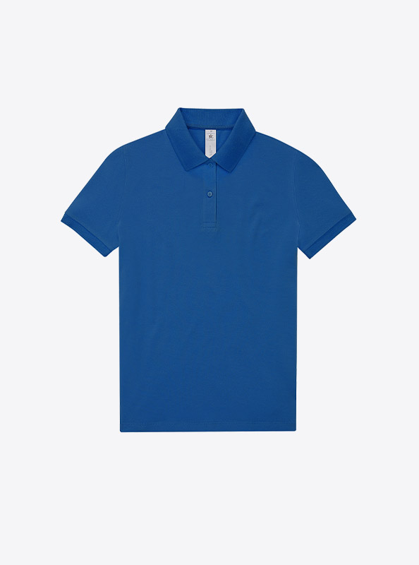 Polo Shirt Damen Easy B+c Mit Logo Bedrucken Royal Blue