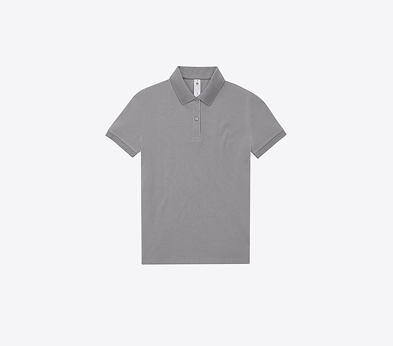 Polo Shirt Damen Easy B+c Mit Logo Bedrucken Sport Grey