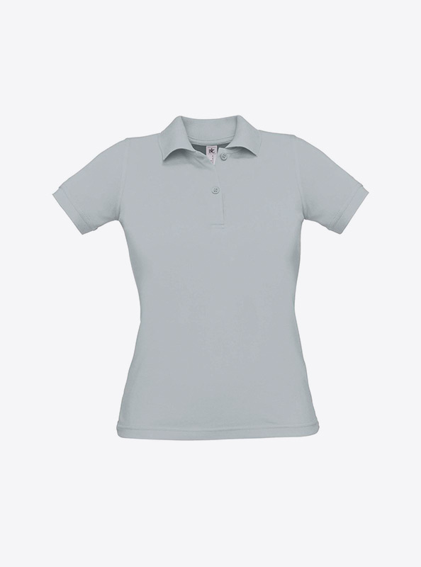 Polo Shirt Fuer Damen Besticken Oder Bedrucken Bundc Safran Pw455 Pacific Grey