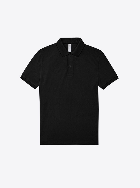 Polo Shirt Herren Easy B+c Mit Logo Bedrucken Baumwolle Black