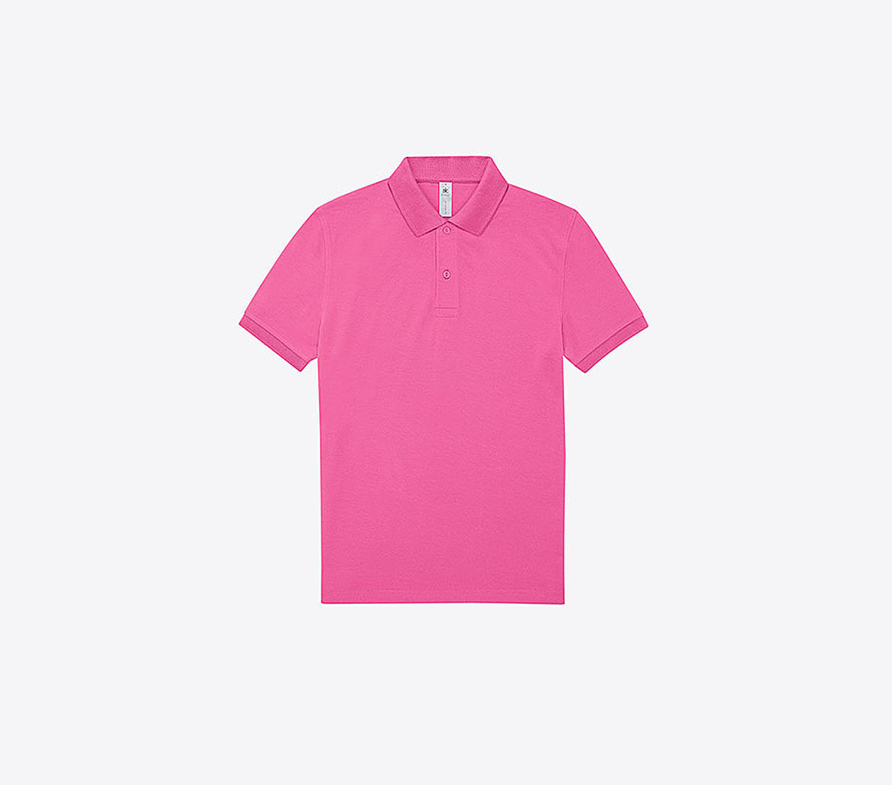 Polo Shirt Herren Easy B+c Mit Logo Bedrucken Baumwolle Lotus Pink