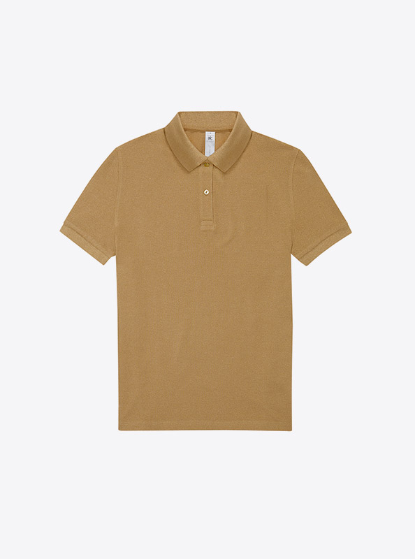Polo Shirt Herren Easy B+c Mit Logo Bedrucken Baumwolle Meta Gold