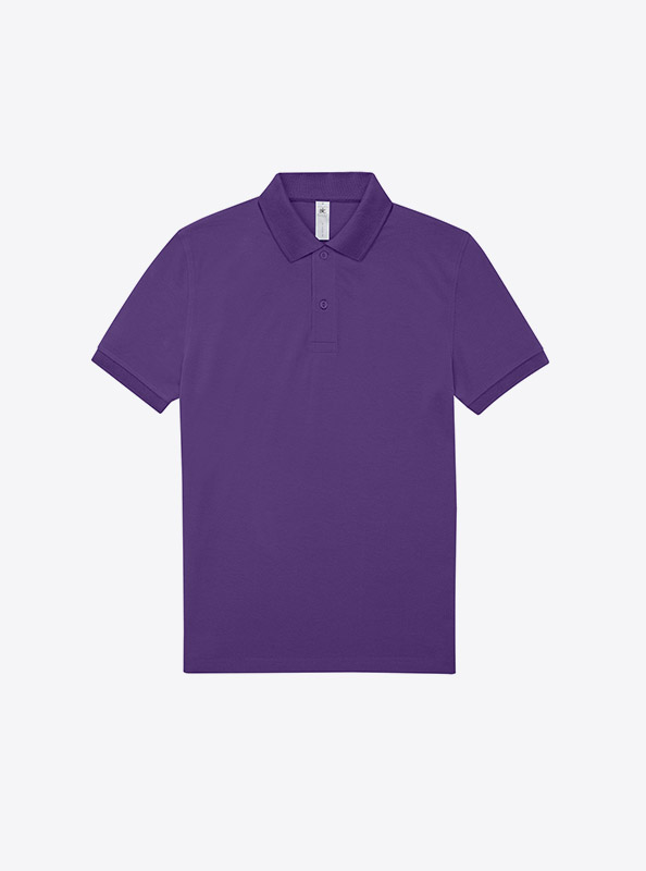 Polo Shirt Herren Easy B+c Mit Logo Bedrucken Baumwolle Meta Lilac