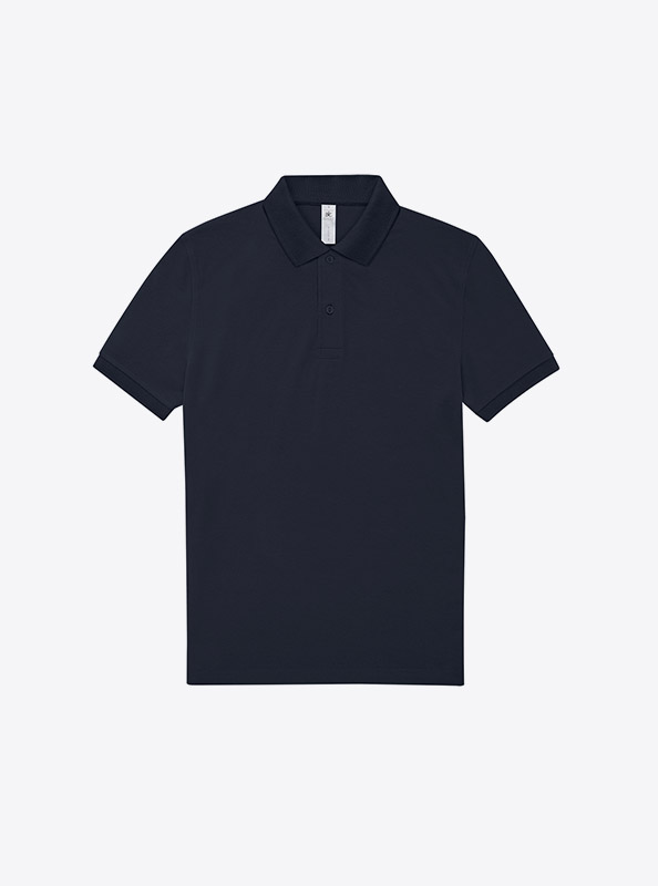 Polo Shirt Herren Easy B+c Mit Logo Bedrucken Baumwolle Navy Pure