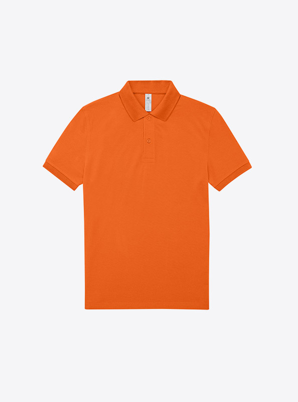 Polo Shirt Herren Easy B+c Mit Logo Bedrucken Baumwolle Pure Orange