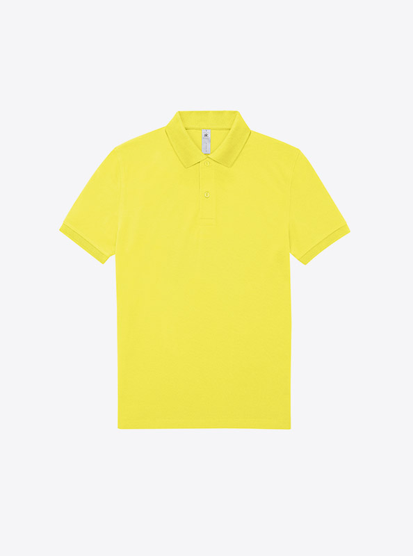 Polo Shirt Herren Easy B+c Mit Logo Bedrucken Baumwolle Solar Yellow