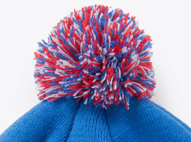 Pompom Beanie Wollmuetze