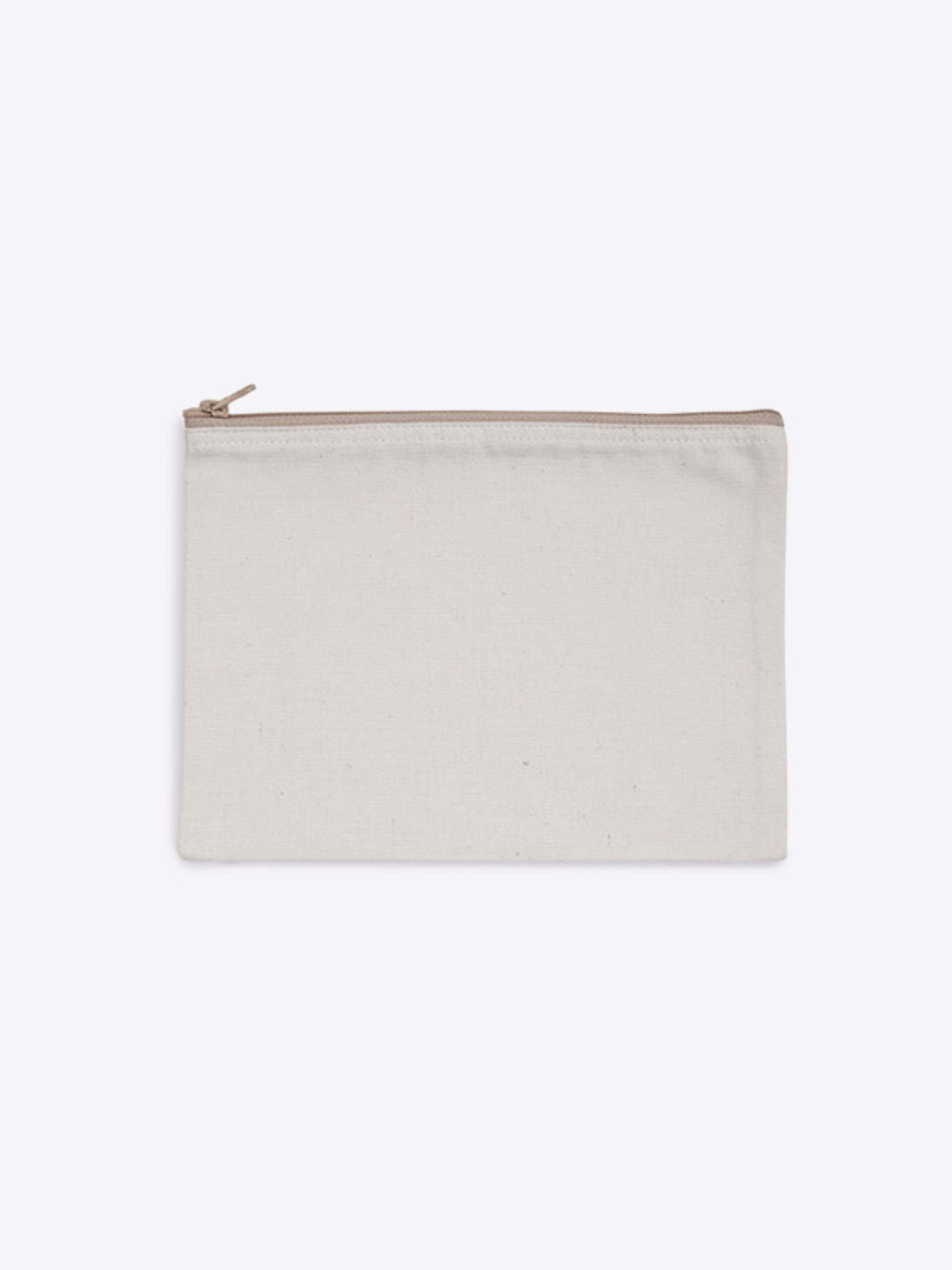 Reissverschlusstasche Easy Mit Logo Bedrucken Tasche Klein Fair Produziert Beige