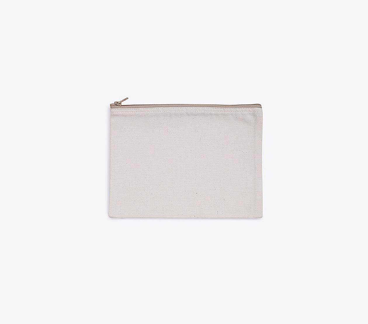 Reissverschlusstasche Easy Mit Logo Bedrucken Tasche Klein Fair Produziert Beige