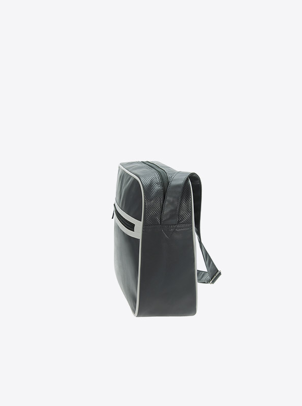 Retro Bag Easy Halfar Mit Logo Bedrucken Faire Produktion Kostenloser Designservice Traeger Anthrazit Seite Rechts