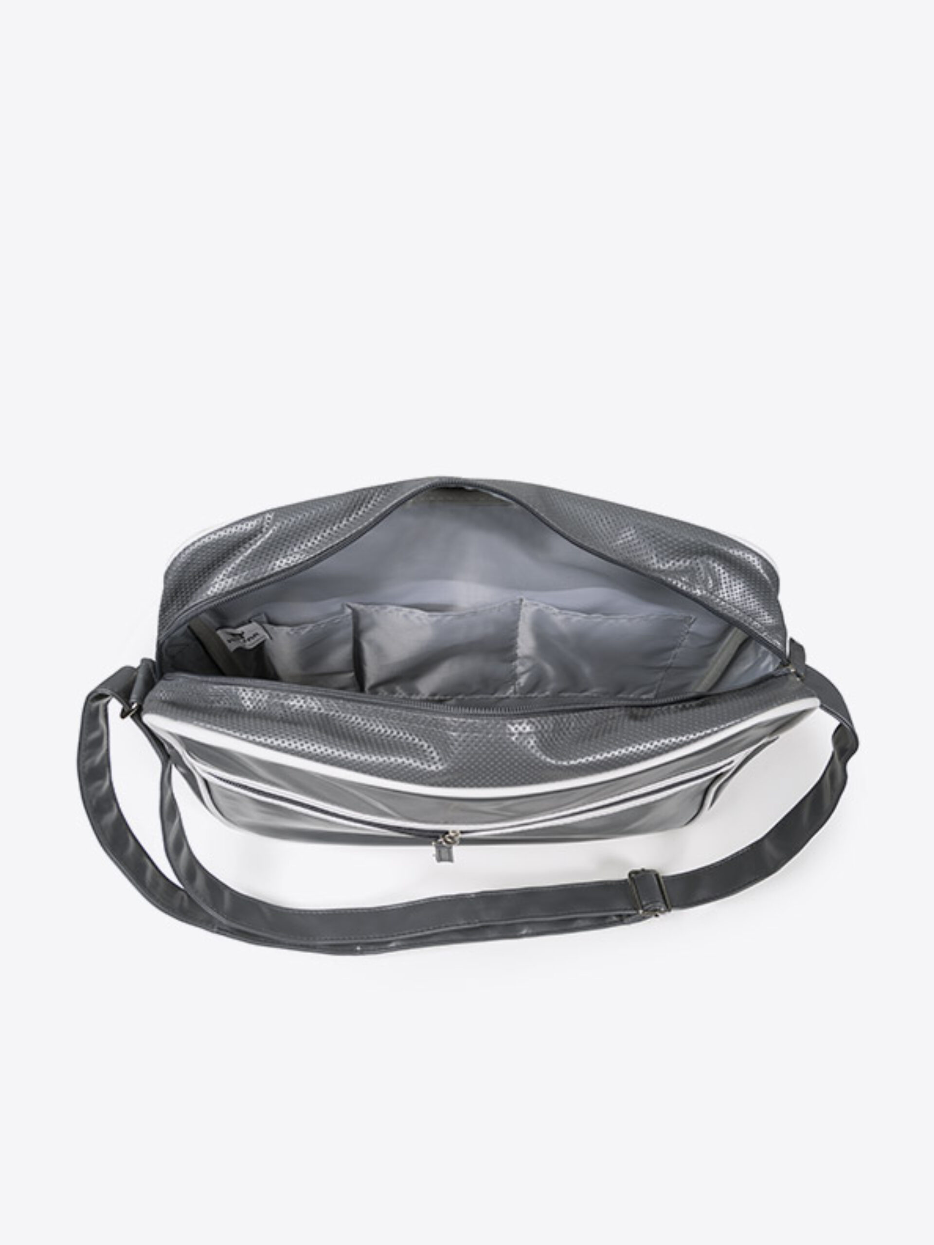 Retro Bag Easy Halfar Mit Logo Bedrucken Siebdruck Tasche Geoeffnet Faire Produktion Anthrazit
