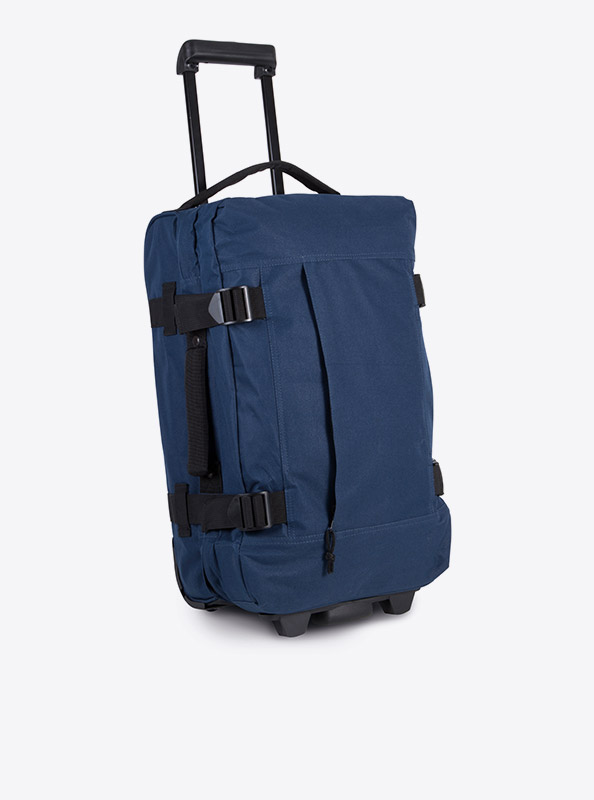 Rolltasche Easy Mit Logo Bedrucken Werbetraeger Reisetasche Polyester Kabinen Tasche Handgepaeck Blau