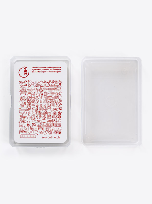 Sev Jasskarten Jasskarten Kunststoffbox Offen