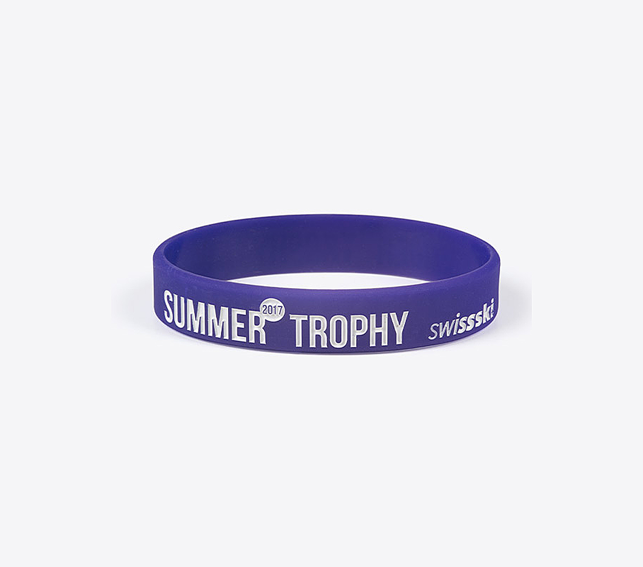 Silikon Armband Tiefpraegung Swisski Summertrophy Violett