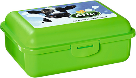 snackbox lunchbox bio mit logo in mould label IML