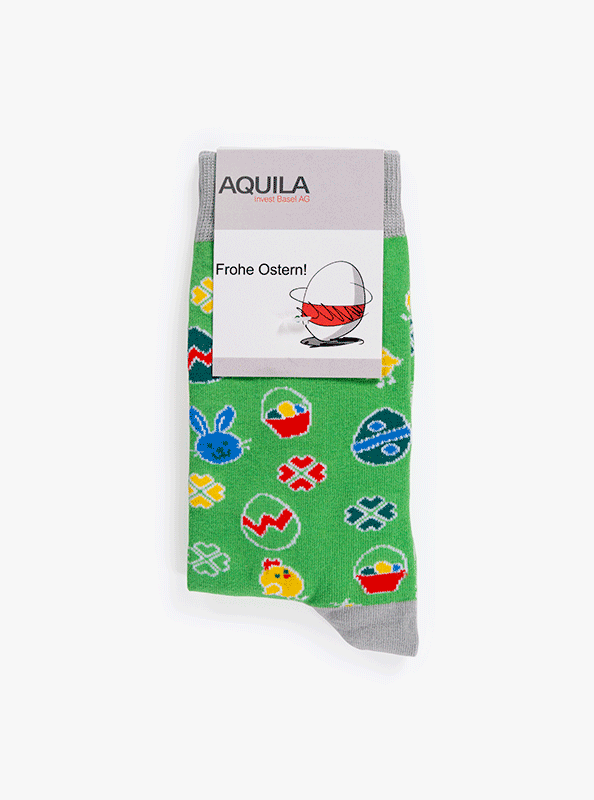 Socken Mit Logo Aquila Baumwolle Nylon Elasthan Einwebung