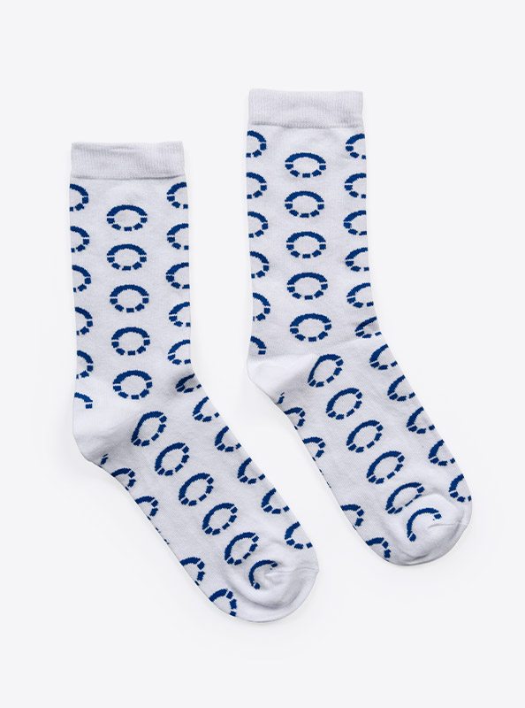 Socken Mit Logo Carvolution Baumwolle Nylon Elasthan Einwebung