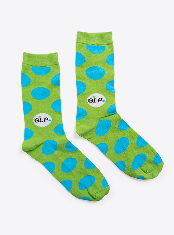 Socken Mit Logo Glp Gruenliberale Baumwolle Nylon Elasthan Einwebung