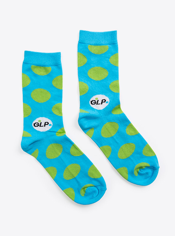 Socken Mit Logo Gruenliberale Glp Baumwolle Nylon Elasthan Einwebung