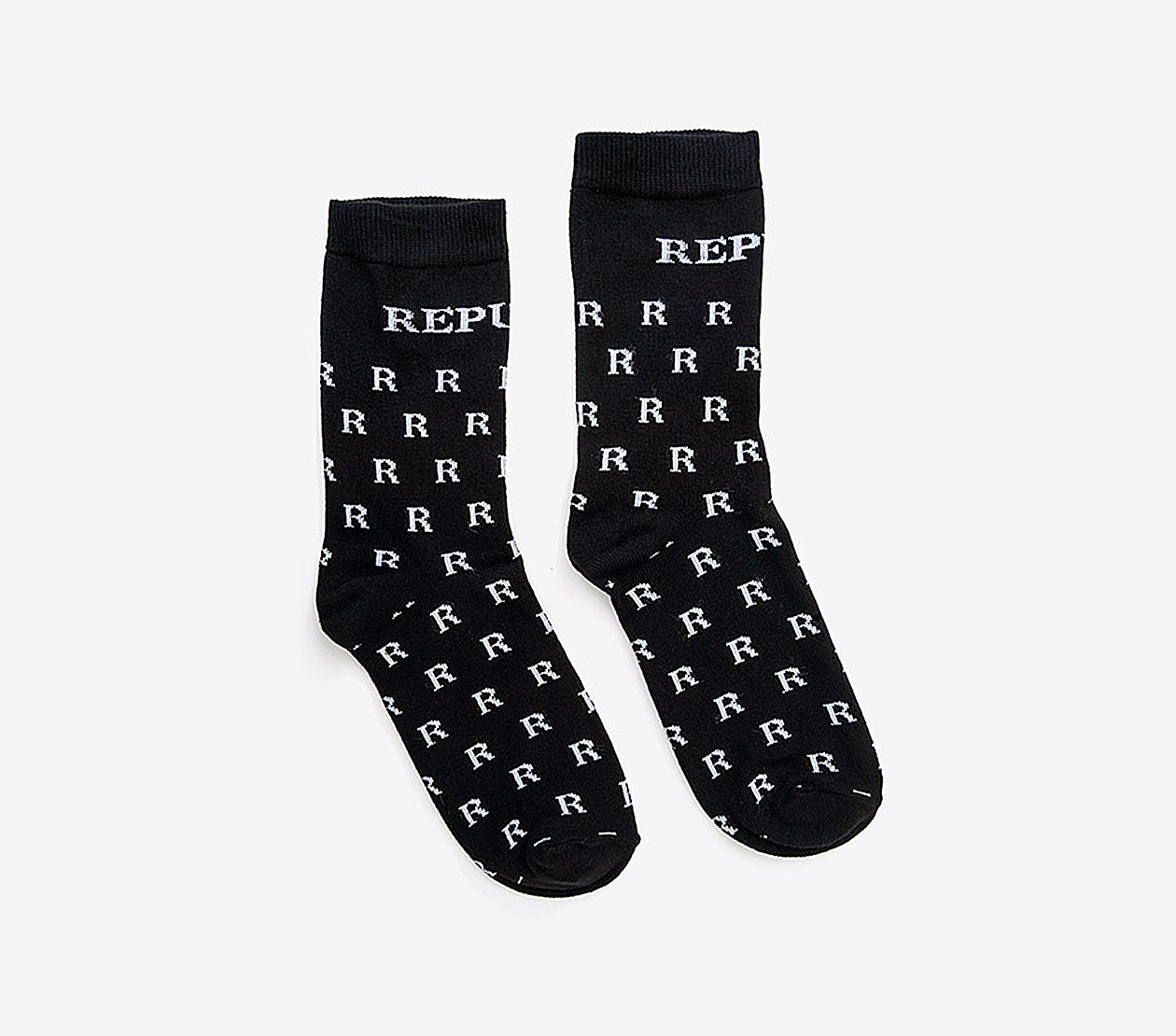 Socken Mit Logo Republik Baumwolle Nylon Elasthan Einwebung