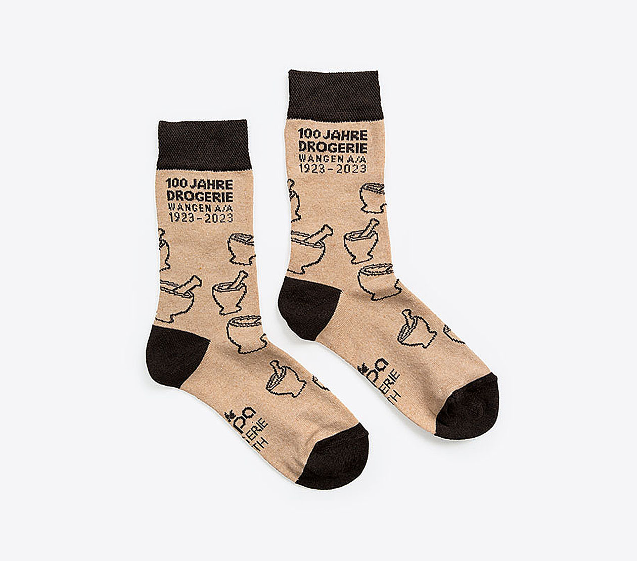 Socken Recycled Dropa Drogerie Mit Logo Einwebung Baumwolle Recycled Fair Produziert