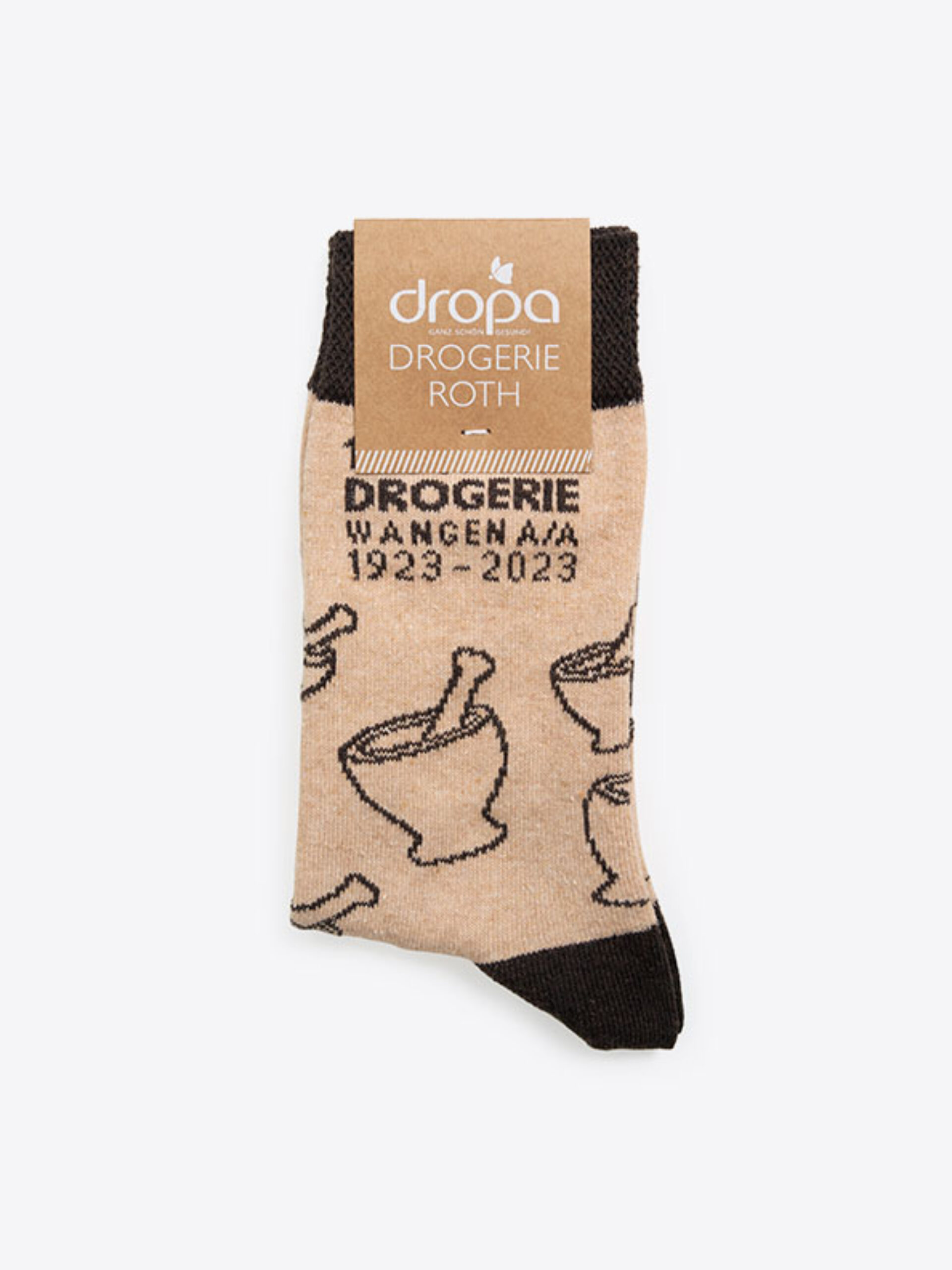 Socken Recycled Dropa Drogerie Mit Logo Einwebung Baumwolle Recycled Polyester Fair Produziert