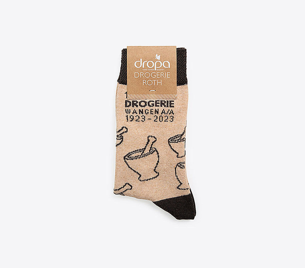 Socken Recycled Dropa Drogerie Mit Logo Einwebung Baumwolle Recycled Polyester Fair Produziert