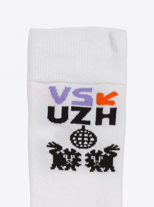 Sportsocken Recycled Vsuzh Logo Einwebung Reziklierte Baumwolle