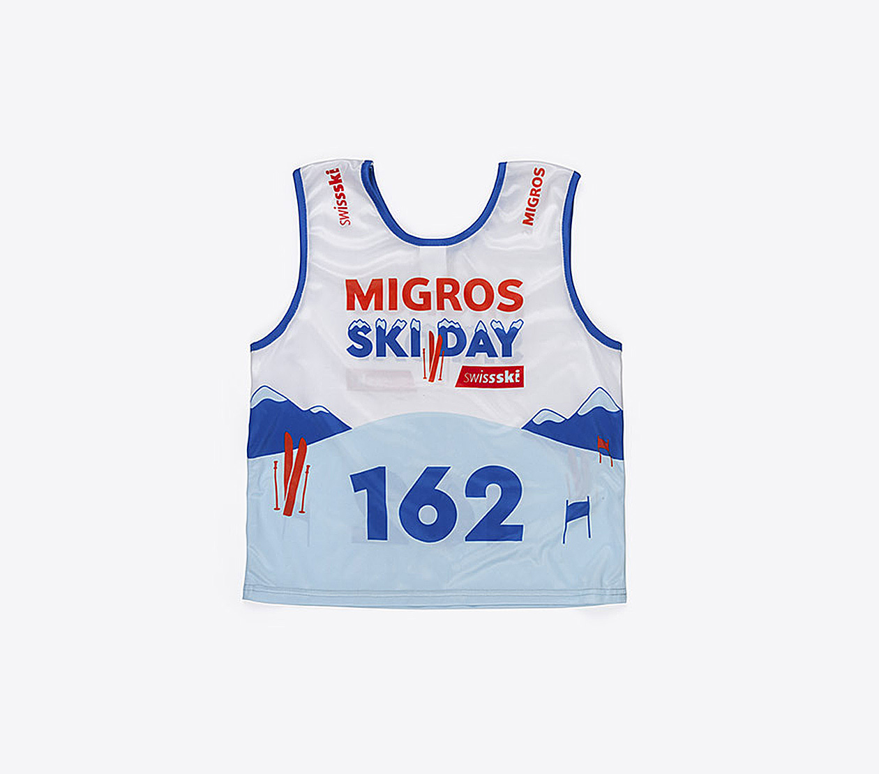 Startnummer Shirt Migros Ski Day Bedrucken Polyester Digitaldruck