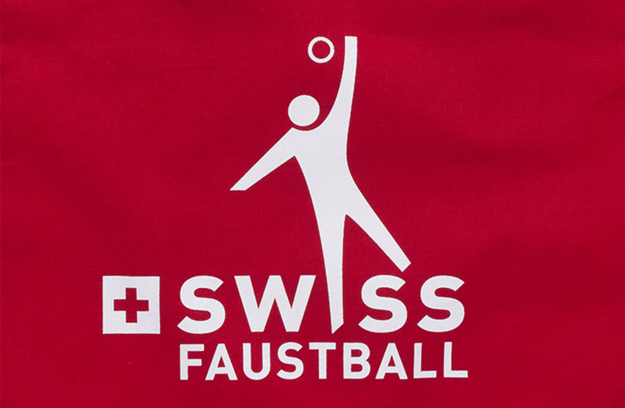 swiss faustball gym bag bedrucken