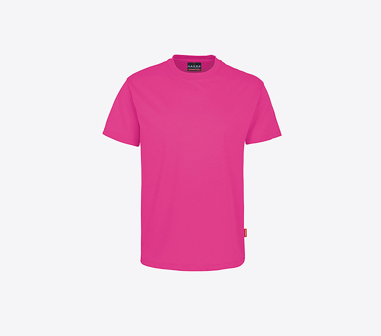 T Shirt Herren Mit Logo Drucken Hakro 281 Preformance Magenta