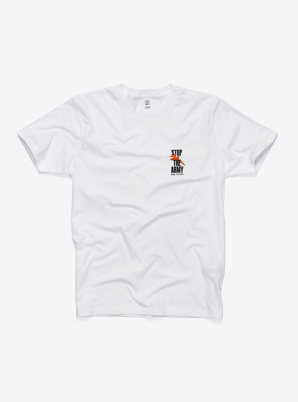 T Shirt Herren Premium Bio Ep01 Gsoa Stop The Army Mit Logo Bedrucken