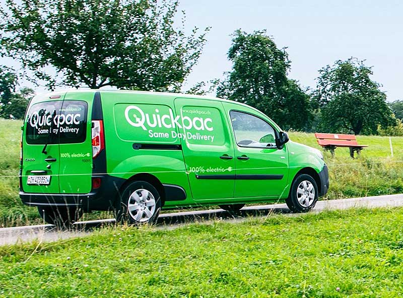 Teambekleidung Quickpac Lieferwagen