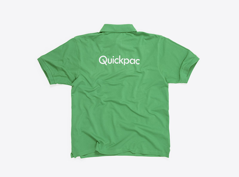 Teambekleidung Quickpac Polo Shirt James Nicholson Gruen
