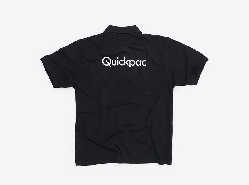 Teambekleidung Quickpac Polo Shirt James Nicholson Schwarz