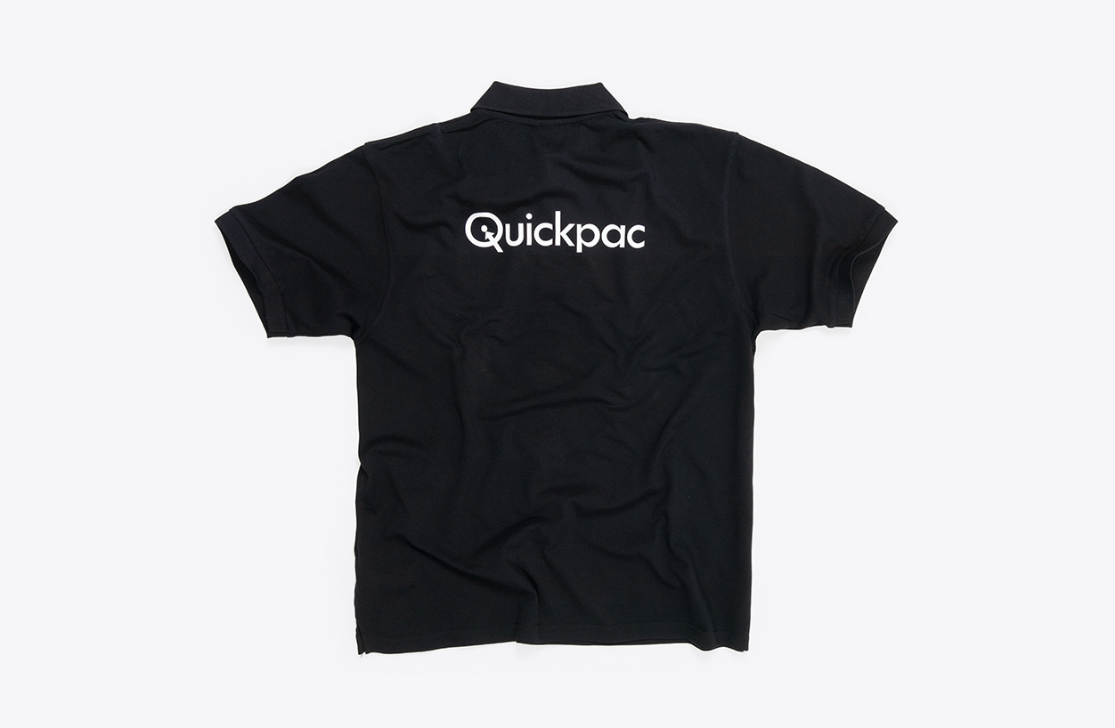 Teambekleidung Quickpac Polo Shirt James Nicholson Schwarz