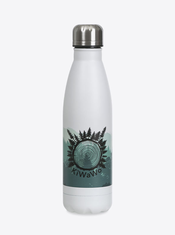 Thermosflasche Premium Mit Logo Gravierung Siebdruck Kiwawo