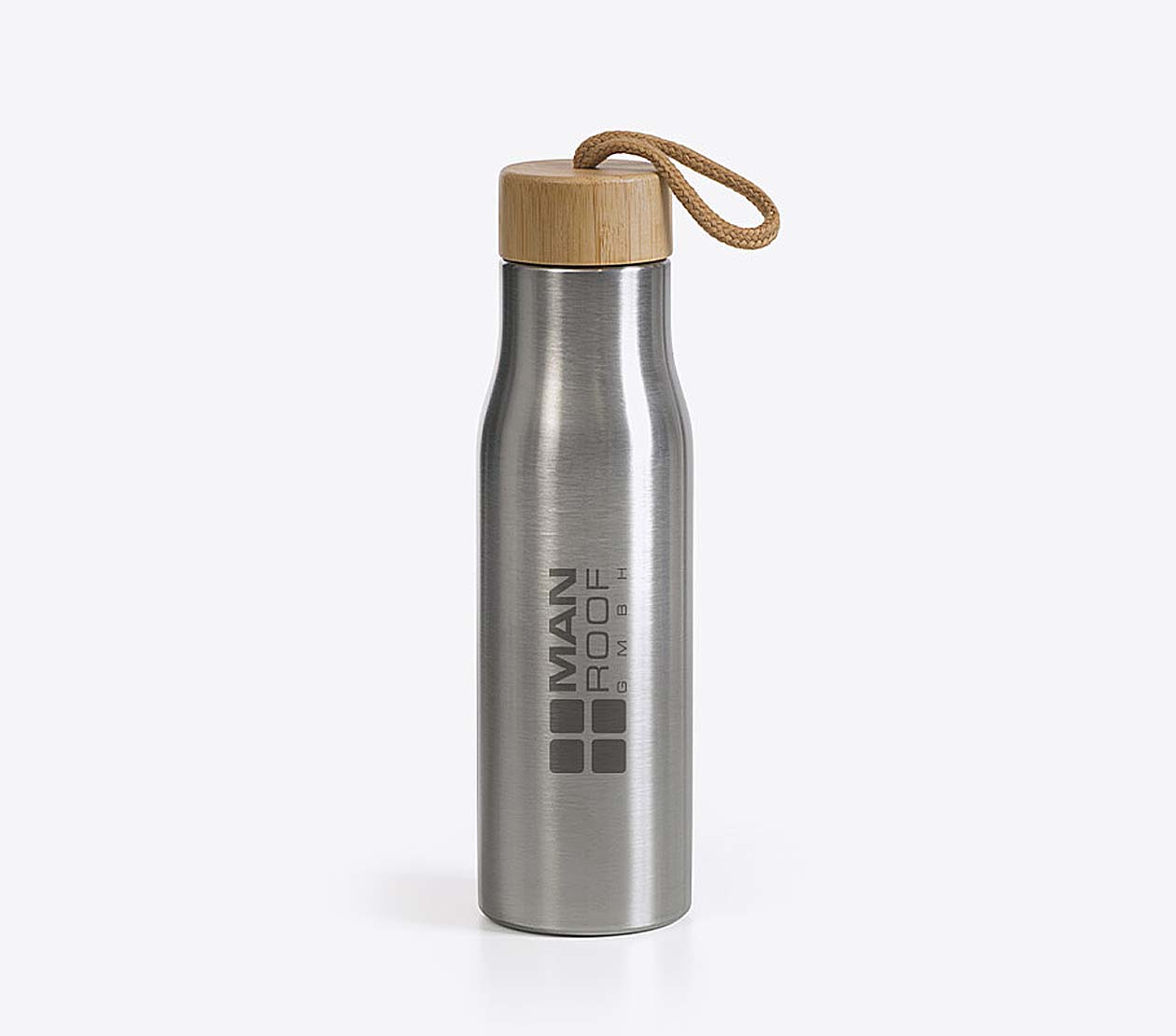 Thermosflasche Budget Edelstahl Mit Logo Siebdruck Gravur