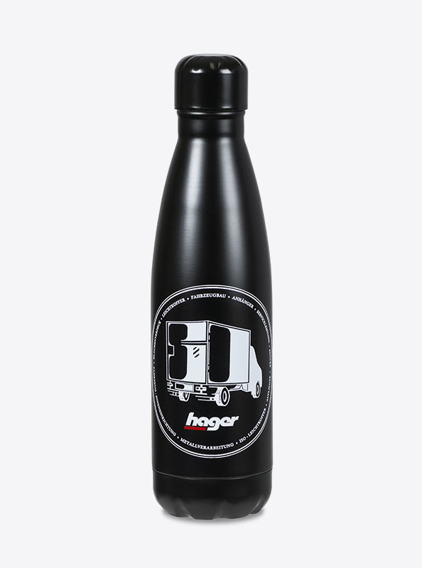 Thermosflasche Premium Hager Mit Logo Bedrucken Edelstahl Vakuumisolation Warm Heiss