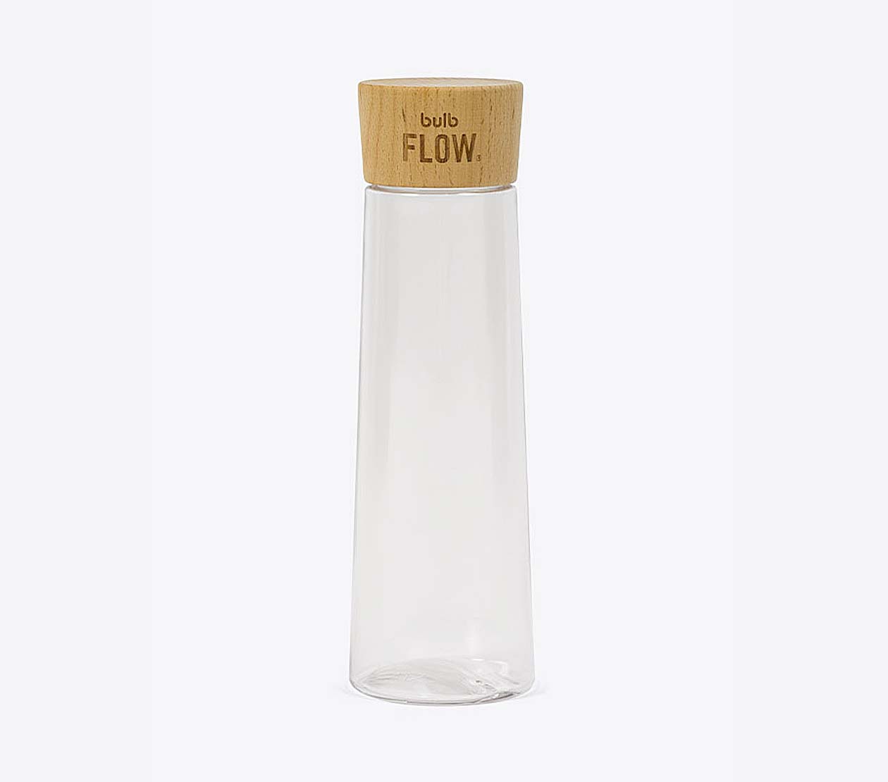 Trinkflasche Bulb Flow Mit Logo Gravierung Holzdeckel